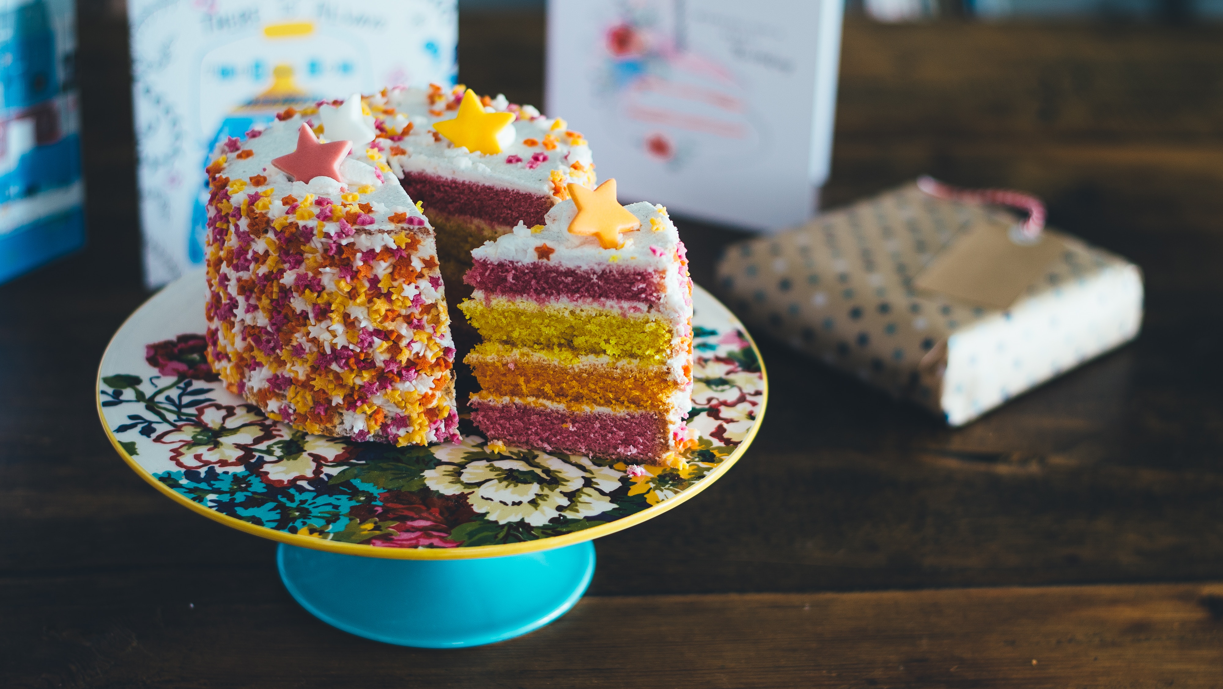 Budget-Friendly Kids’ Birthday Party Ideas and Trends for 2019 A Rainbow birthday cake