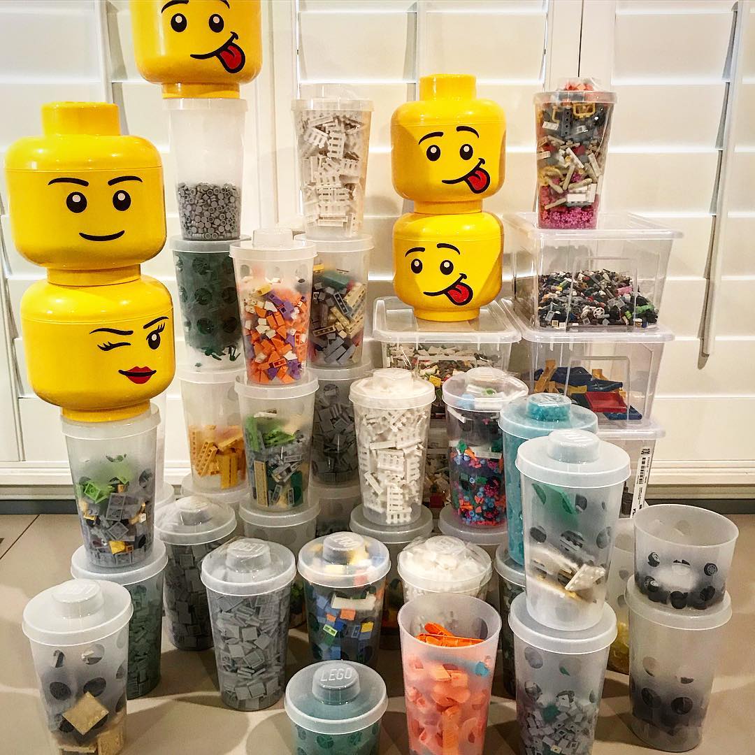 10 Easy Hacks to Organise the Chaos in Kid's Room lego storage