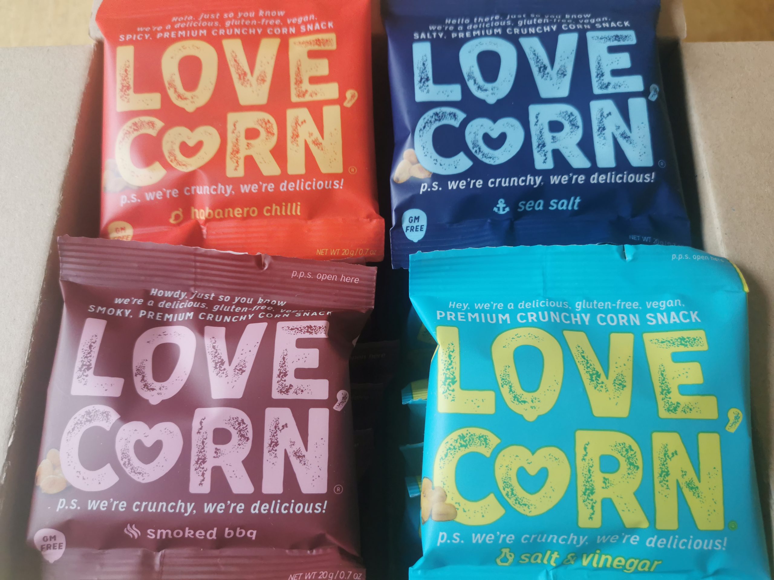 Four Love Corn flavours
